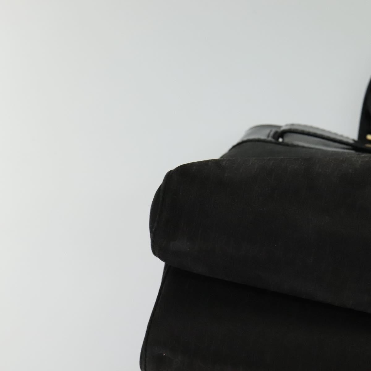 Christian Dior Vintage Trotter Horizontal Tote Canvas, BLACK, CANVAS, Tote bag