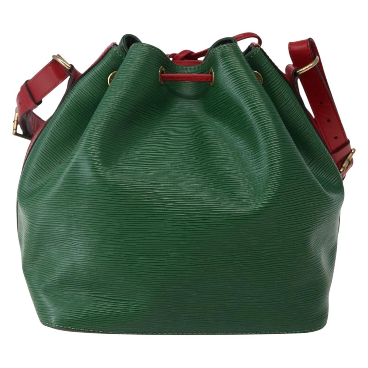 Louis Vuitton Bicolor Petit Noe Handbag Epi Leather, GREEN, LEATHER, Shoulder bag