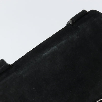 Salvatore Ferragamo Vala Shoulder Bag Suede, BLACK, SUEDE, Shoulder bag