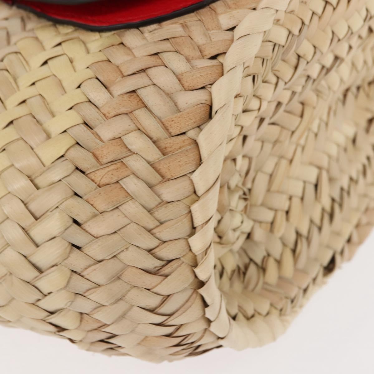 Chloe Marcie Basket Bag Raffia, BEIGE, WICKER, Handbag