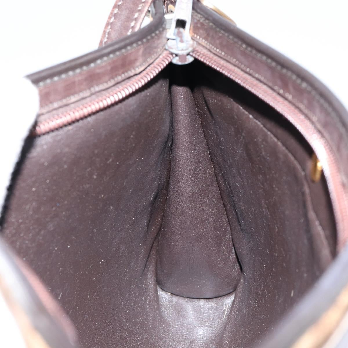 Christian Dior Vintage Trotter Shoulder Bag Canvas, BROWN, CANVAS, Shoulder bag