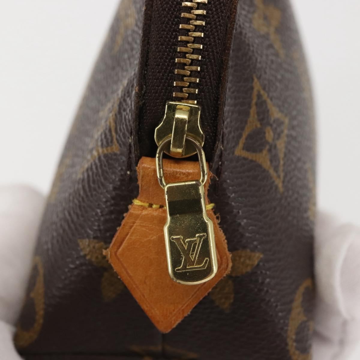 Louis Vuitton Cosmetic Pouch Monogram Canvas, BROWN, CANVAS, Clutche & pouche