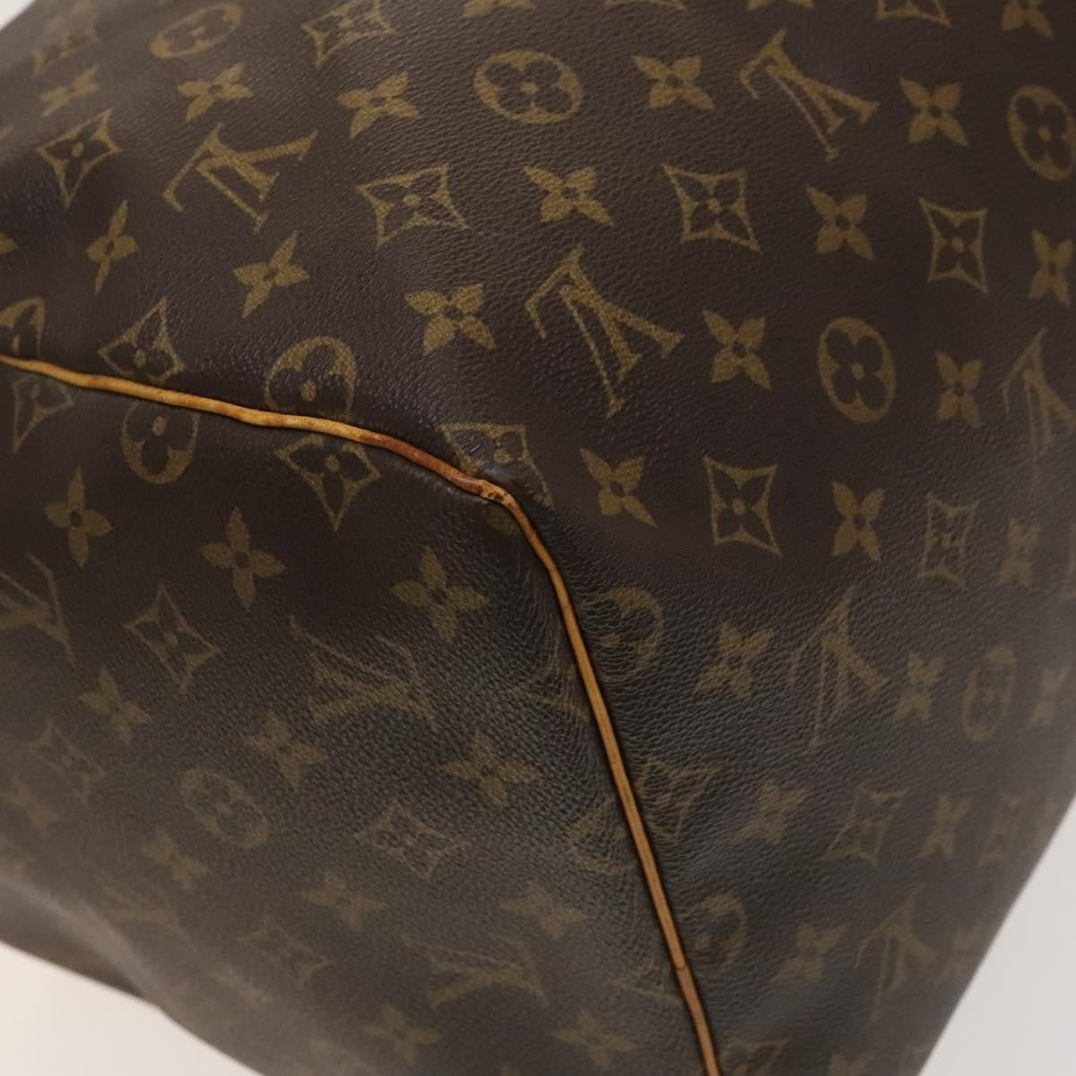 Louis Vuitton Keepall Bag Monogram Canvas, BROWN, CANVAS, Travel bag
