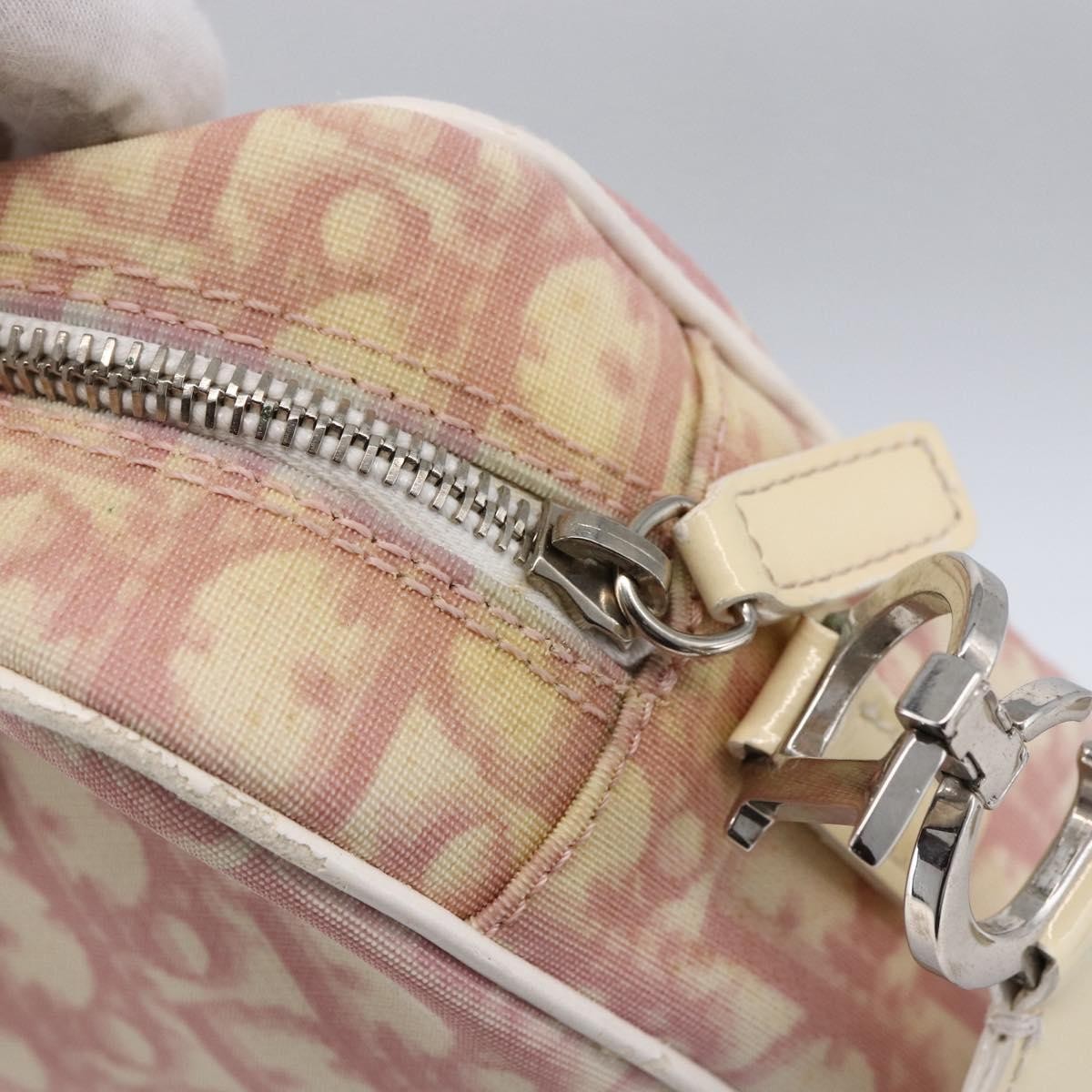 Christian Dior Vintage Crossbody Bag Diorissimo Canvas, PINK, CANVAS, Shoulder bag