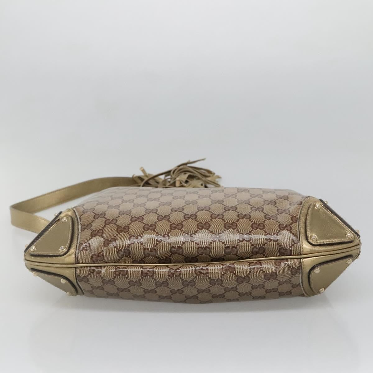 Gucci Indy Hobo GG Coated Canvas, BEIGE, CANVAS, Handbag
