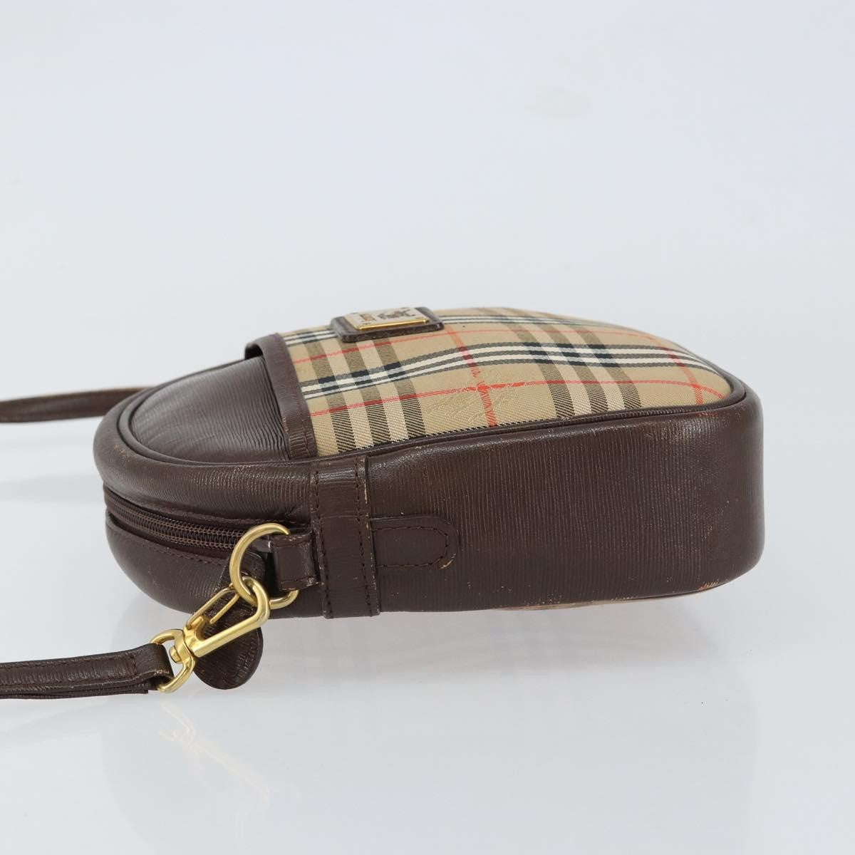 Burberry Nova check Shoulder bag Canvas, BEIGE, CANVAS, Shoulder bag