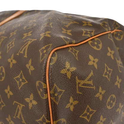 Louis Vuitton Keepall Bag Monogram Canvas, BROWN, CANVAS, Travel bag