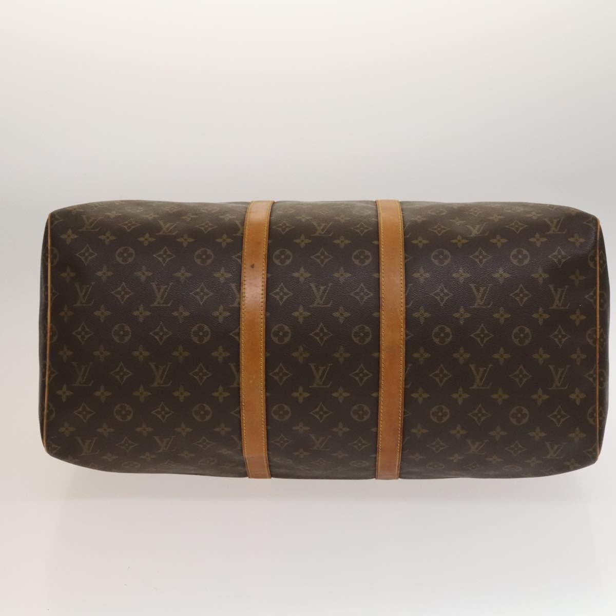 Louis Vuitton Keepall Bag Monogram Canvas, BROWN, CANVAS, Travel bag