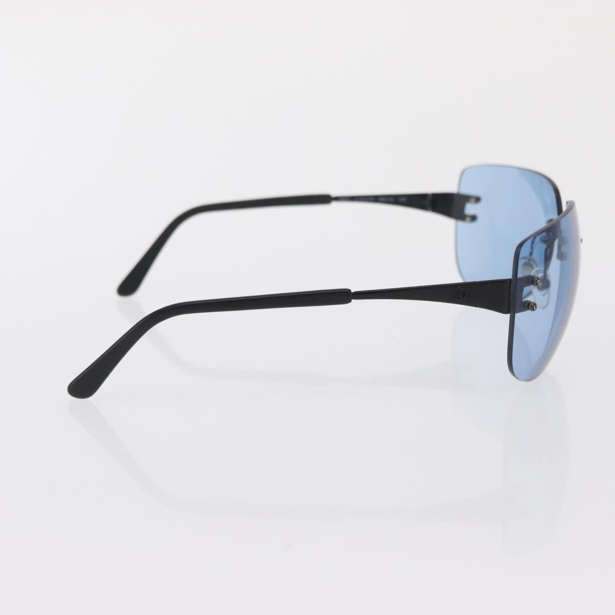 Chanel Logo CC Sunglasses Metal, BLUE, METAL, Sunglasse