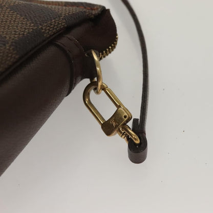 Louis Vuitton Trousse Make Up Bag Damier, BROWN, CANVAS, Clutche & pouche