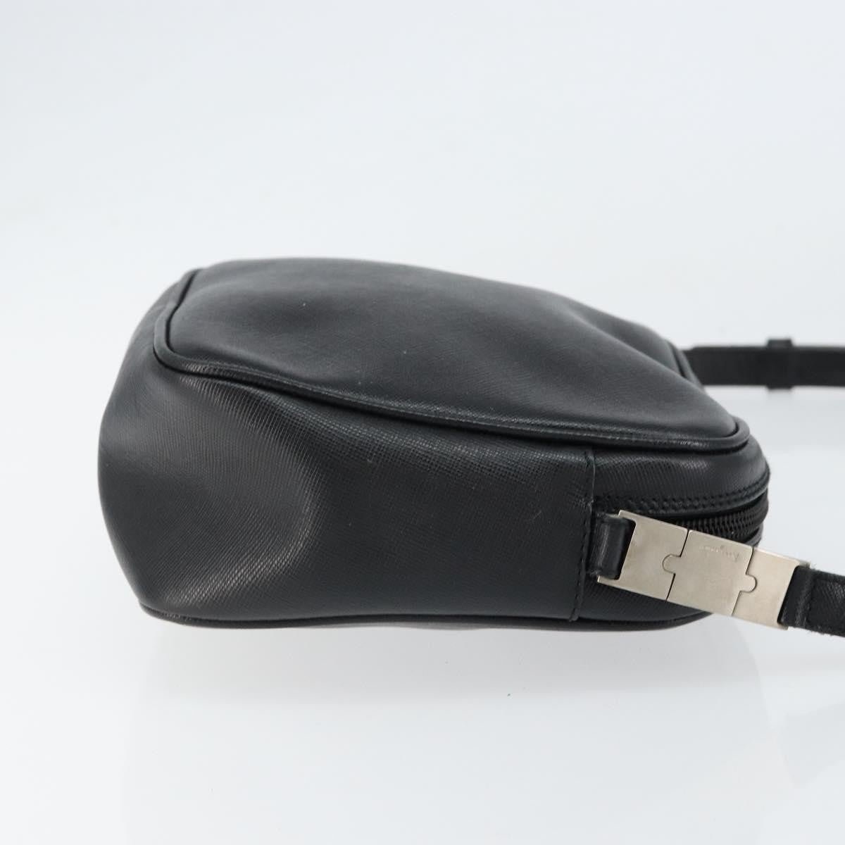 Salvatore Ferragamo Vintage Shoulder Bag Leather, BLACK, LEATHER, Shoulder bag