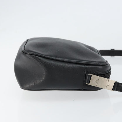 Salvatore Ferragamo Vintage Shoulder Bag Leather, BLACK, LEATHER, Shoulder bag