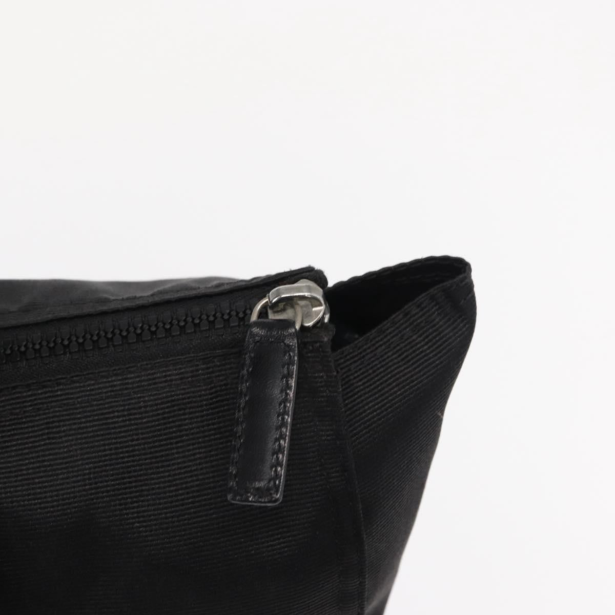 Fendi Vintage Convertible Logo Weekender Nylon, Black, Nylon, Tote Bag