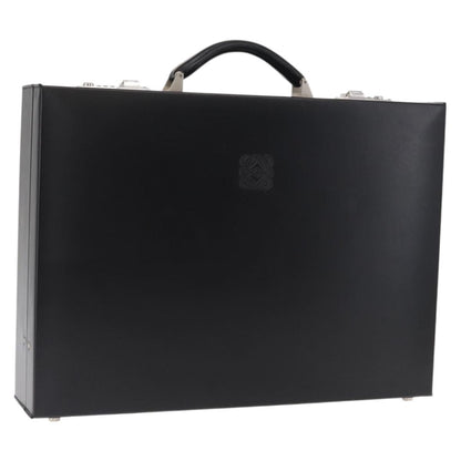 Loewe Anagram Business Leather, BLACK, LEATHER, Briefcase