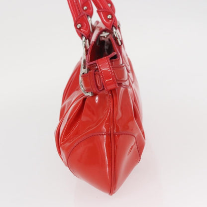 Salvatore Ferragamo Gancini handbag Patent leather, RED, PATENT_LEATHER, Handbag