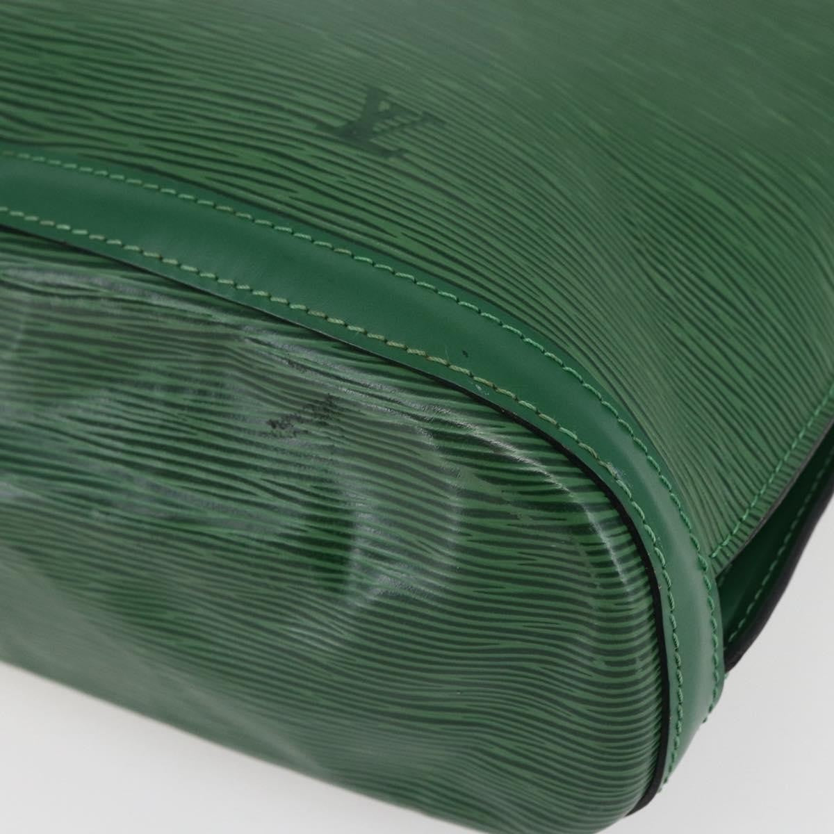 Louis Vuitton Lussac Handbag Epi Leather, GREEN, LEATHER, Handbag