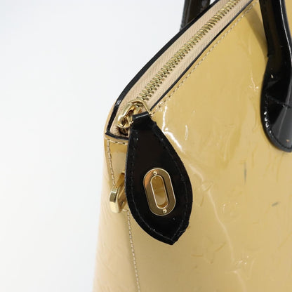 Louis Vuitton Lockit Handbag Monogram Vernis, BEIGE, PATENT_LEATHER, Tote bag