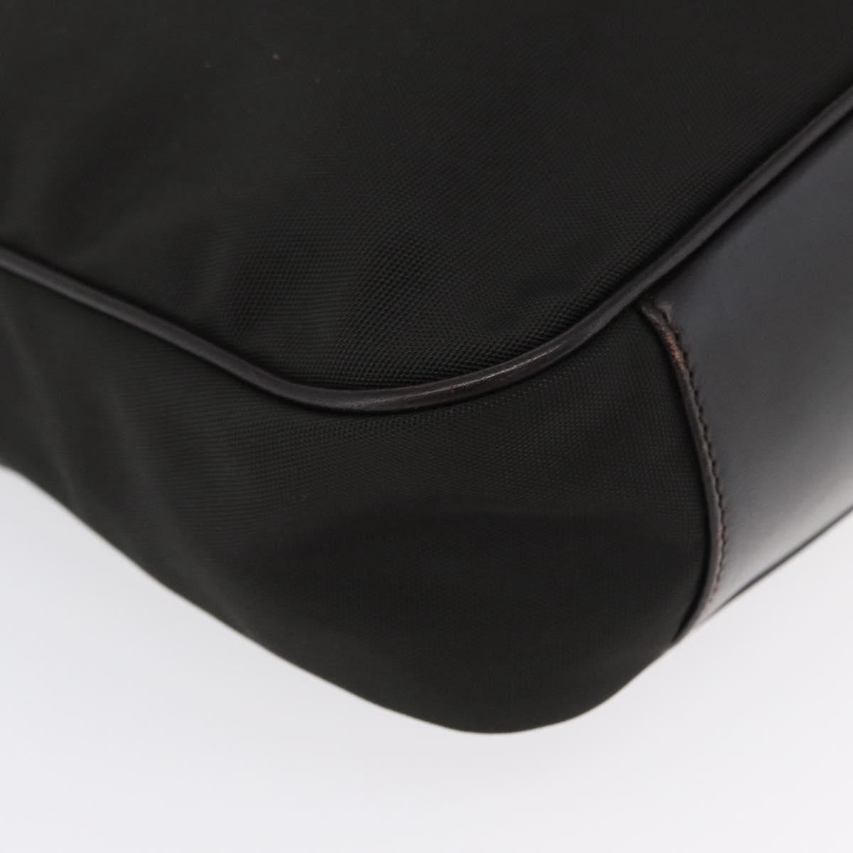 Gucci Vintage Bamboo Handle Bag Nylon, BLACK, NYLON, Handbag