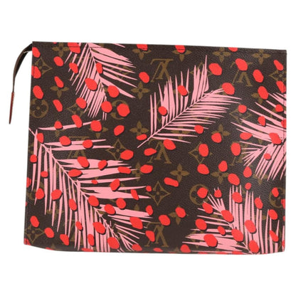 Louis Vuitton Toiletry Pouch Limited Edition Monogram Jungle Dots, BROWN, CANVAS, Toiletry Case