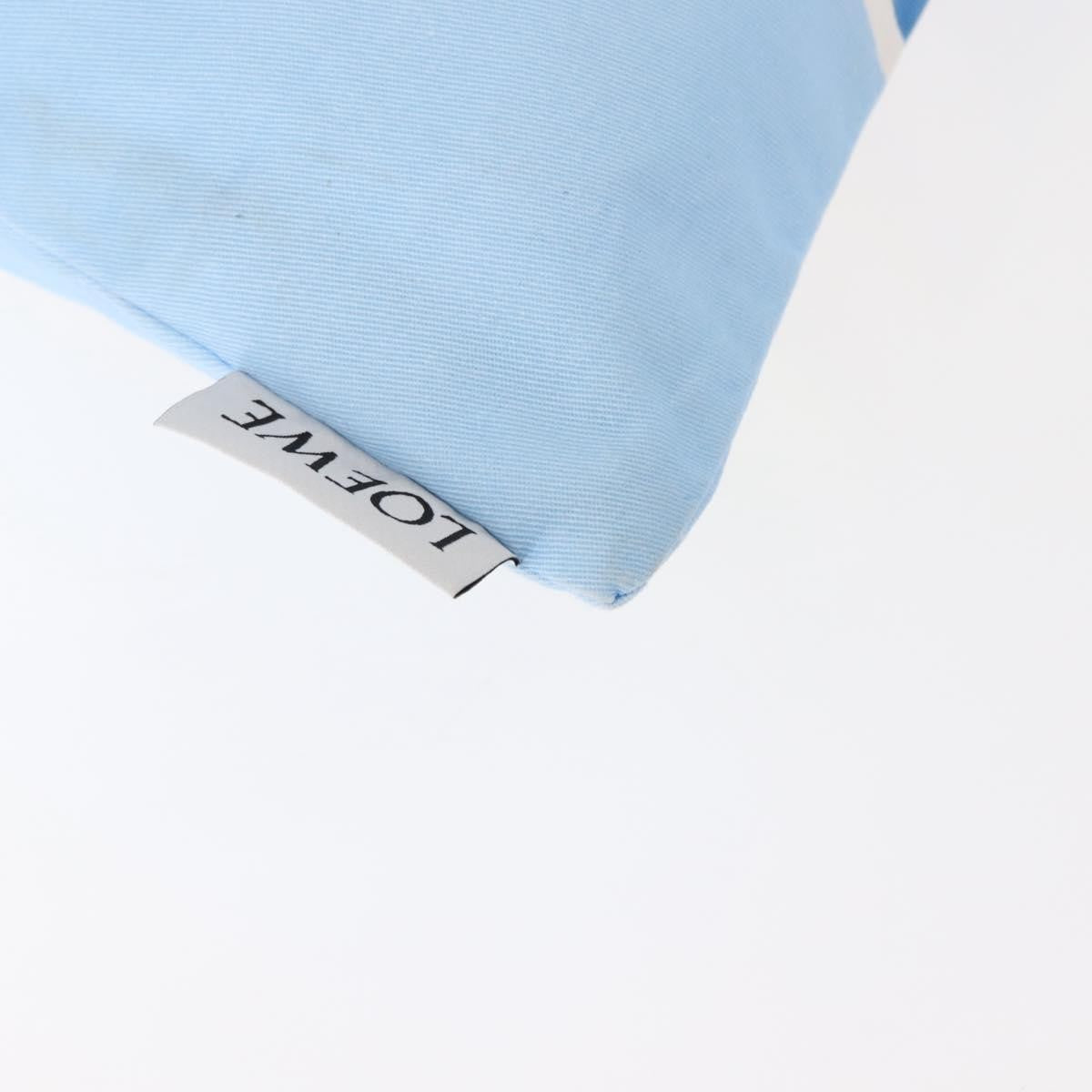 Loewe Drawstring Pouch Printed Canvas, BLUE, CANVAS, Bag