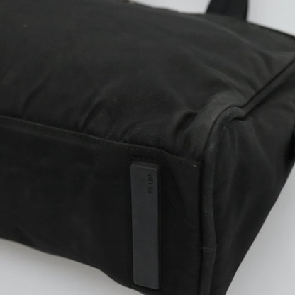 Prada Zip Around Tote Tessuto, BLACK, NYLON, Tote bag