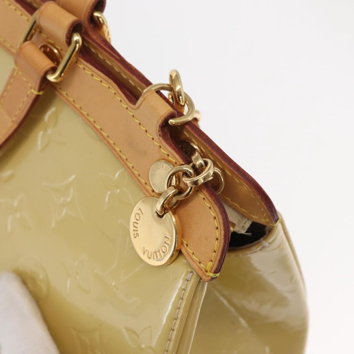 Louis Vuitton Brea Handbag Monogram Vernis, BEIGE, PATENT_LEATHER, Handbag