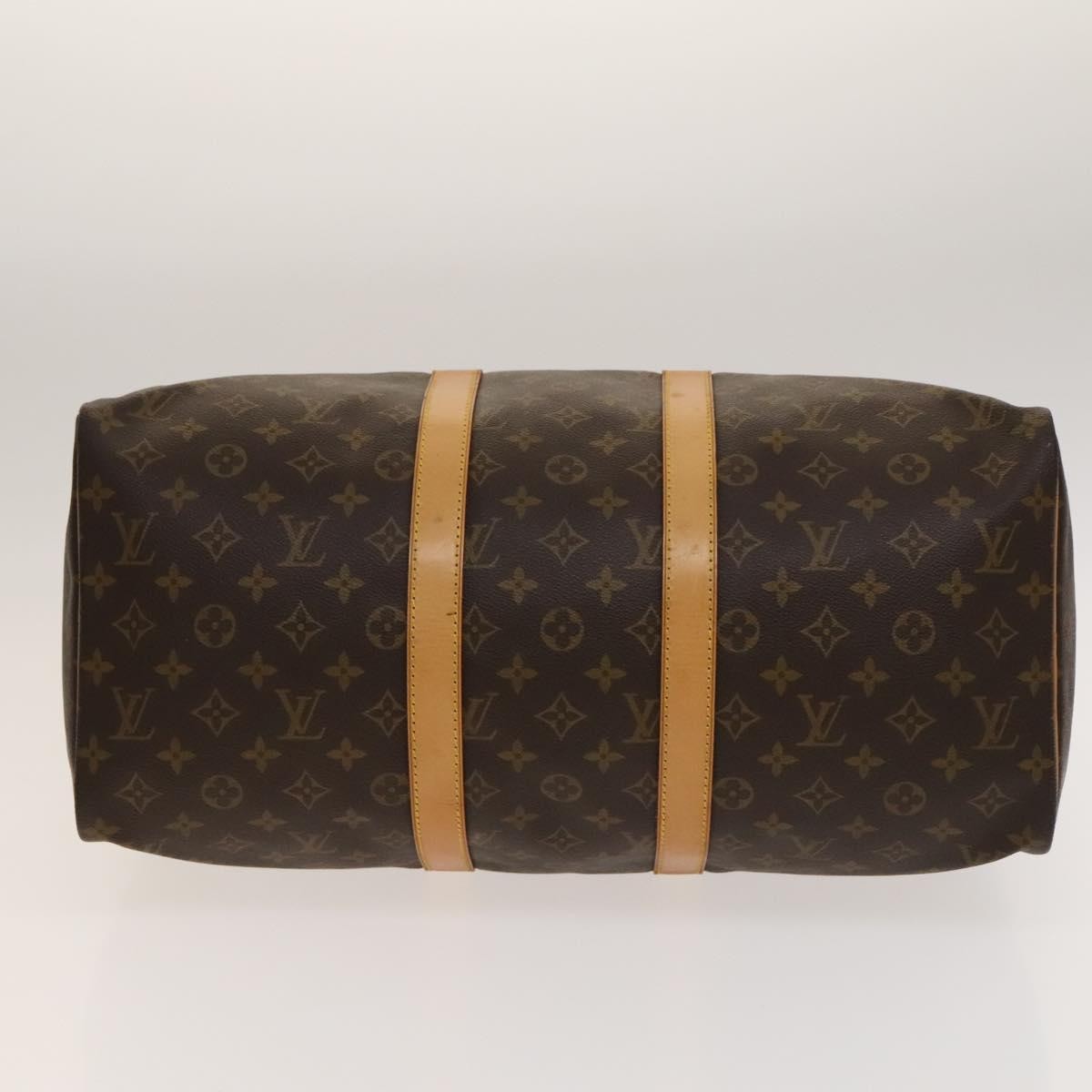 Louis Vuitton Keepall Bag Monogram Canvas, BROWN, CANVAS, Travel bag