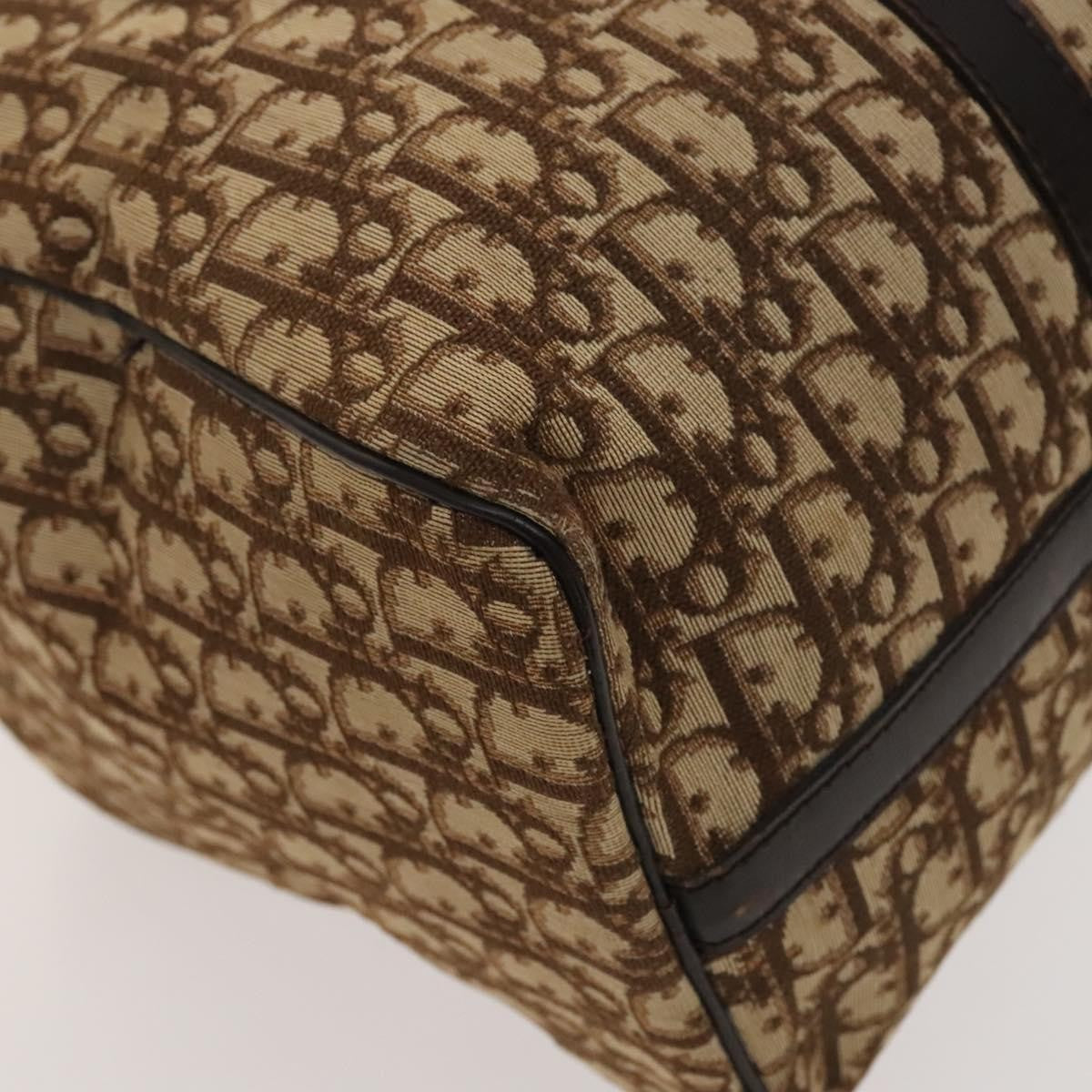 Christian Dior Vintage Trotter Boston Bag Diorissimo Canvas, BROWN, CANVAS, Handbag
