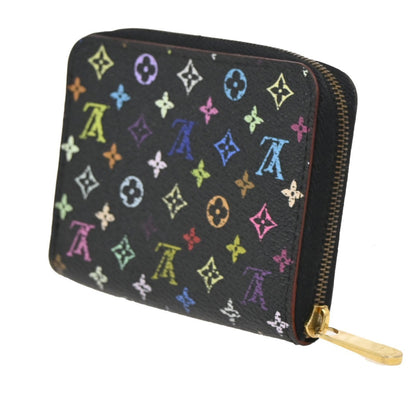 Louis Vuitton Porte-Monnaie Zippy Wallet Monogram Multicolor, BLACK, CANVAS, Wallets