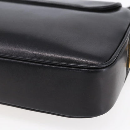 Gucci Vintage Shoulder Bag Leather, BLACK, LEATHER, Shoulder bag