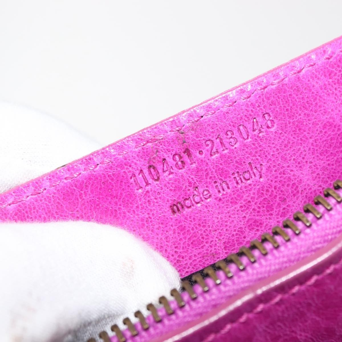 Balenciaga Classic Studs Cosmetic Pouch Leather, PURPLE, LEATHER, Clutche & pouche