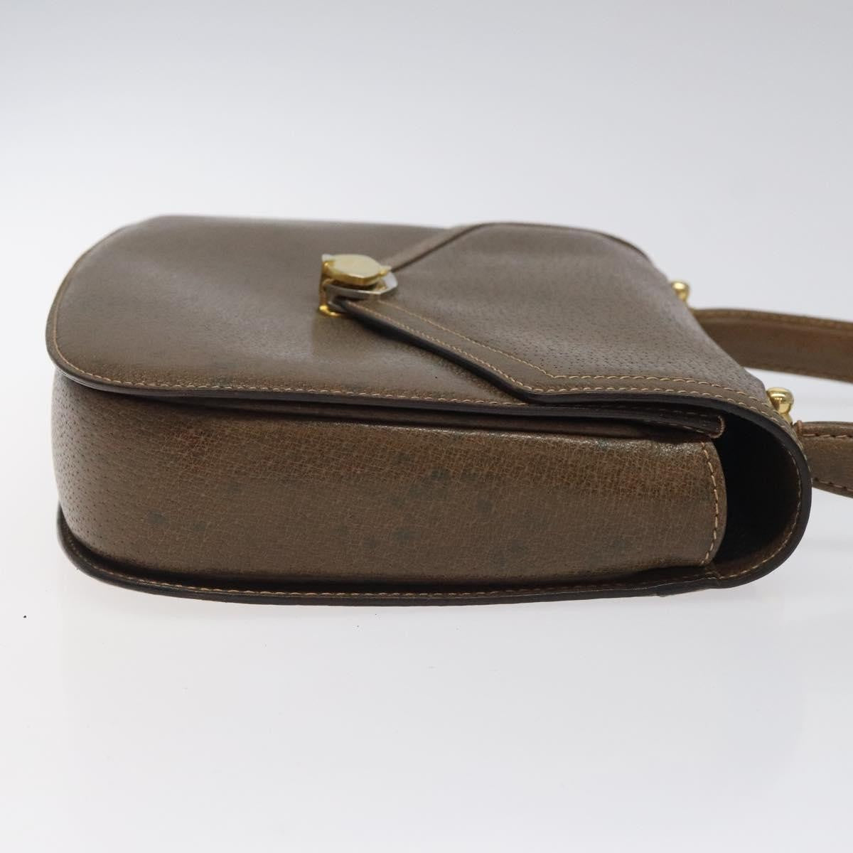 Gucci Vintage Handbag Leather, BROWN, LEATHER, Handbag