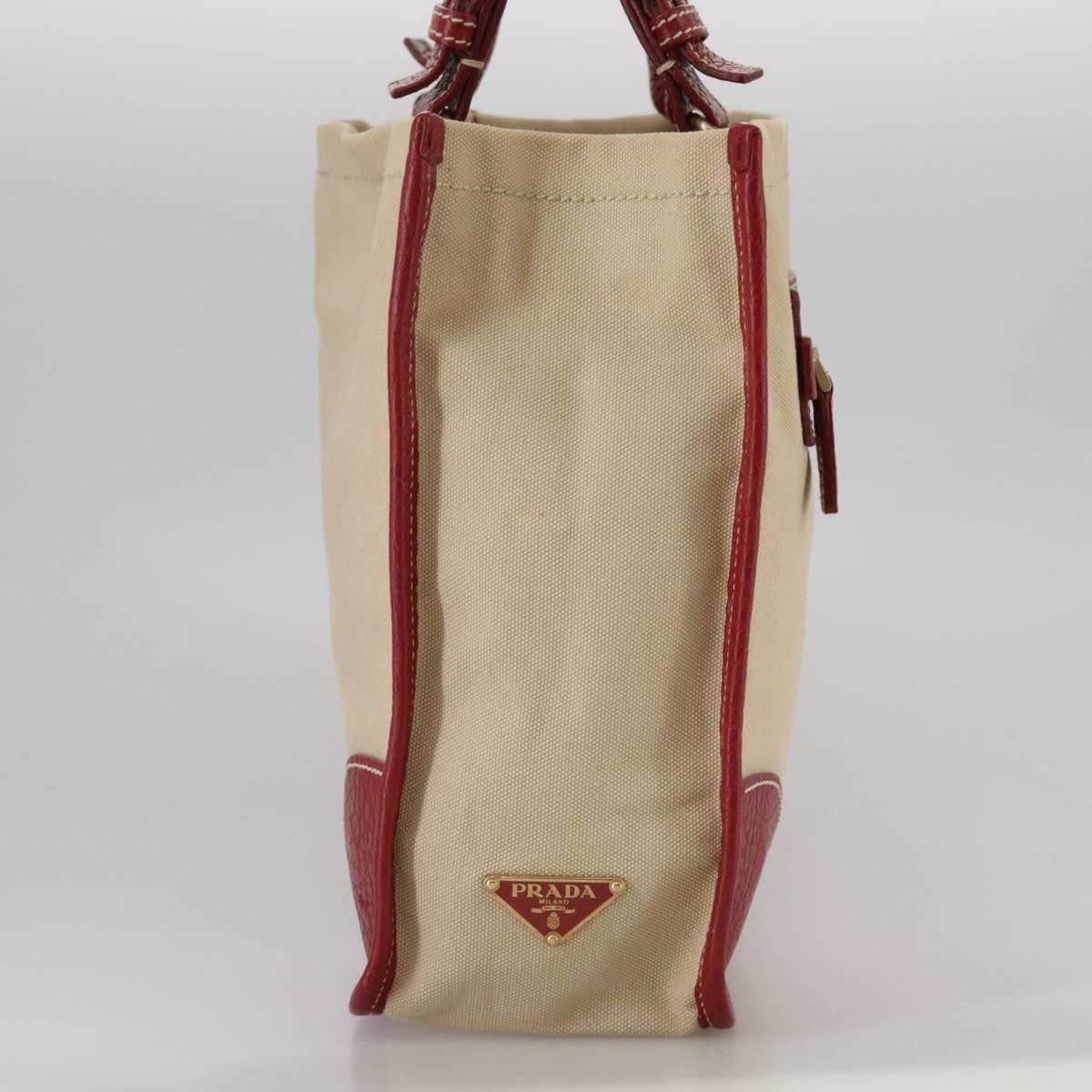 Prada Vintage Tote Canvas, BEIGE, CANVAS, Tote bag