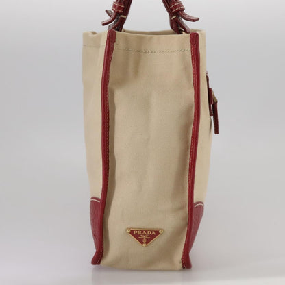 Prada Vintage Tote Canvas, BEIGE, CANVAS, Tote bag