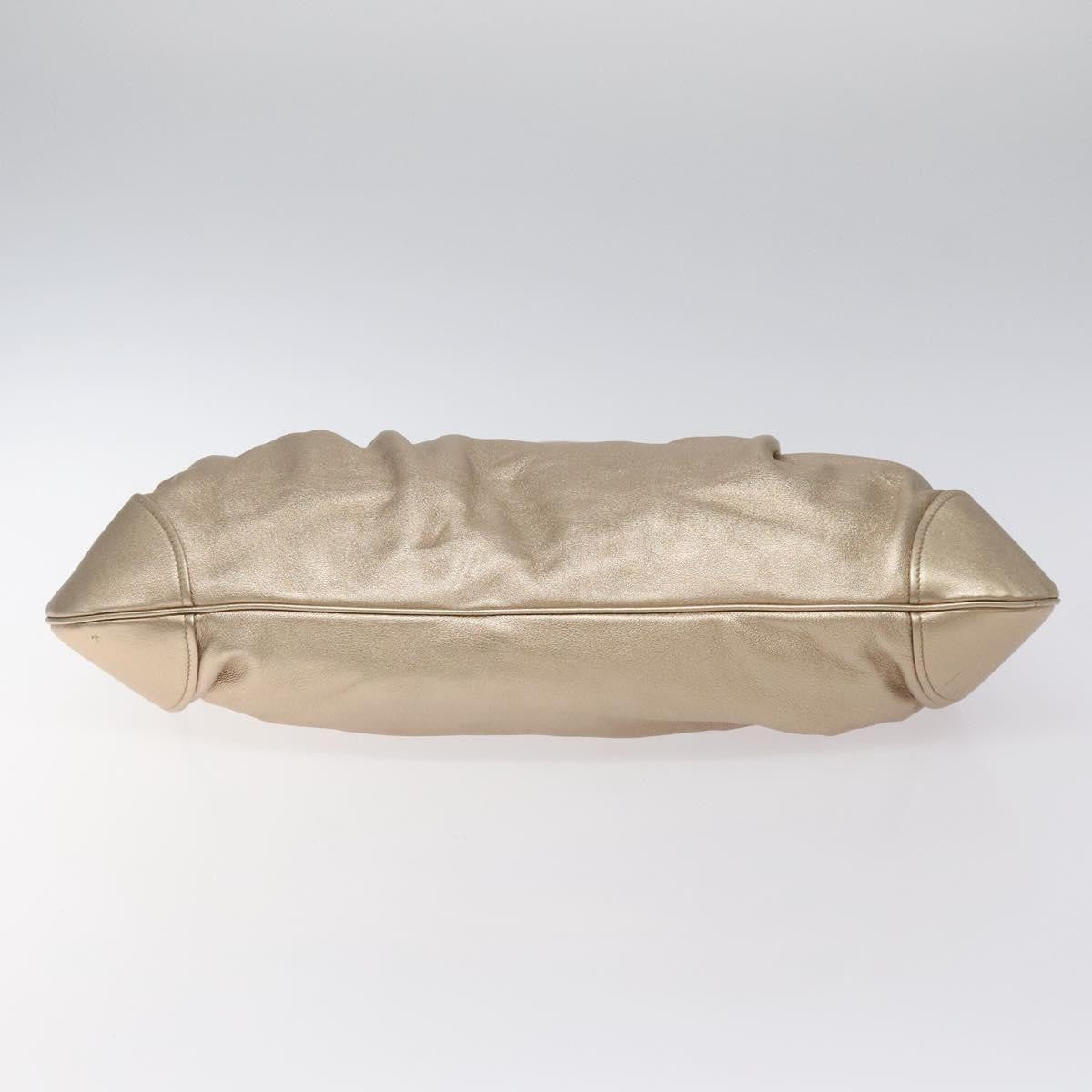 Salvatore Ferragamo Marisa Satchel Leather, GOLD, LEATHER, Handbag