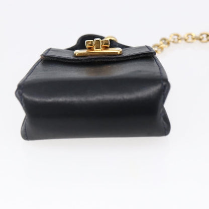 Salvatore Ferragamo Gancini Charm Convertible Shoulder Bag Leather, NAVY, LEATHER, Shoulder bag