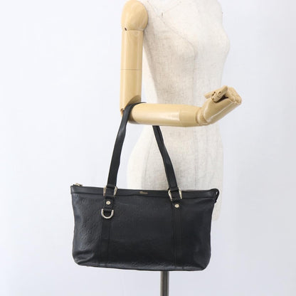 Gucci Abbey Zip Tote Guccissima, BLACK, CANVAS, Tote bag