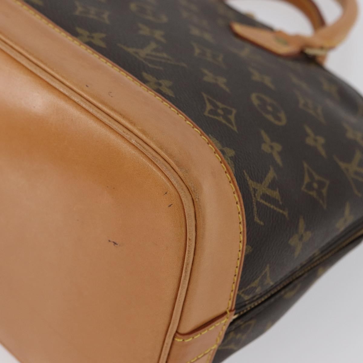 Louis Vuitton Alma Handbag Monogram Canvas, BROWN, CANVAS, Handbag