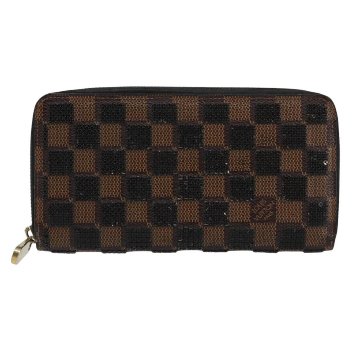 Louis Vuitton Zippy Wallet NM Damier Piet, BLACK, CANVAS, Wallets