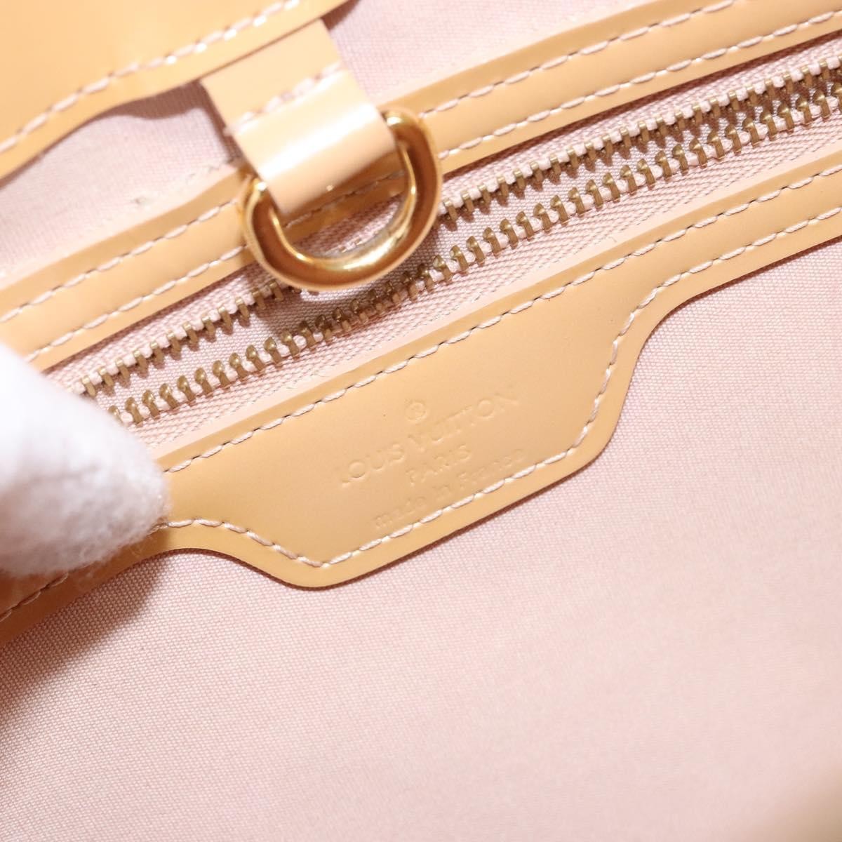 Louis Vuitton Wilshire Handbag Monogram Vernis, BEIGE, PATENT_LEATHER, Handbag