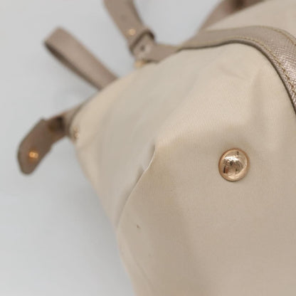 Salvatore Ferragamo Vala Handbag Nylon, Beige, Nylon, Handbag