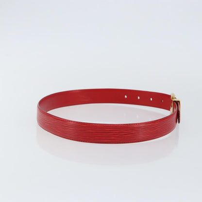 Louis Vuitton Classique Belt Epi Leather, RED, LEATHER, Belts