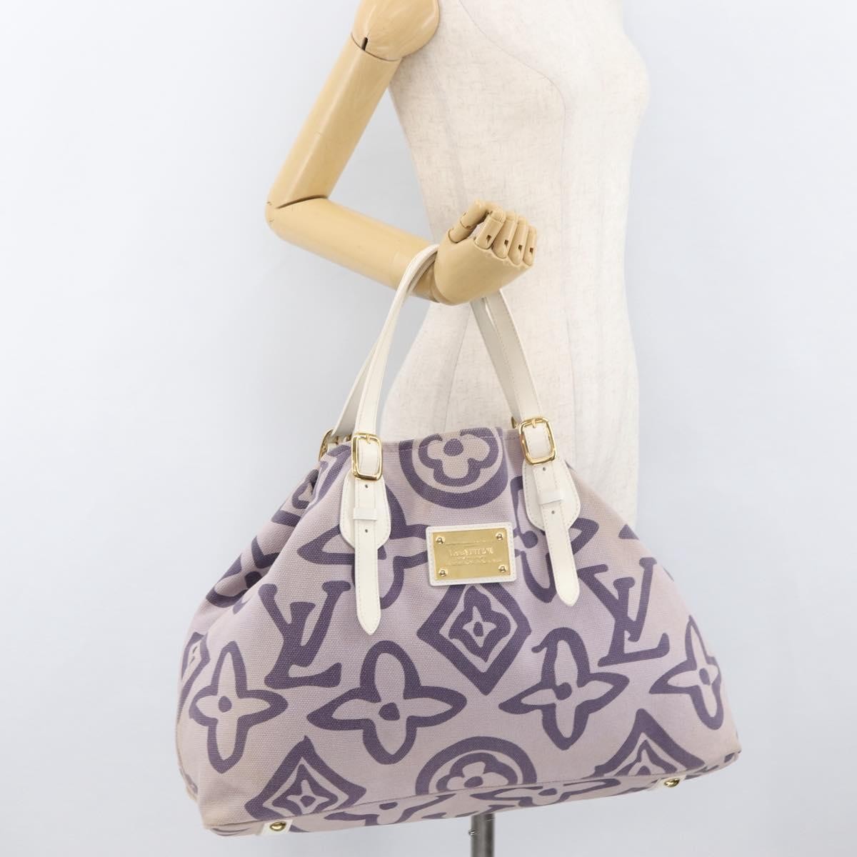 Louis Vuitton Tahitienne Cabas Canvas, Purple, Canvas, Tote Bag