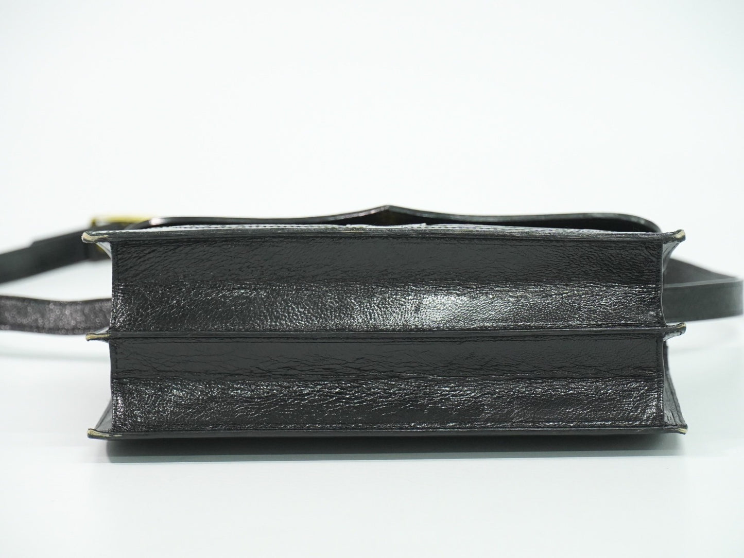 Saint Laurent Vintage Shoulder Bag Leather, BLACK, LEATHER, Shoulder bag