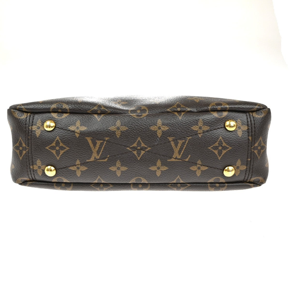 Louis Vuitton Pallas Tote Monogram Canvas with Leather, BROWN, CANVAS, Handbag