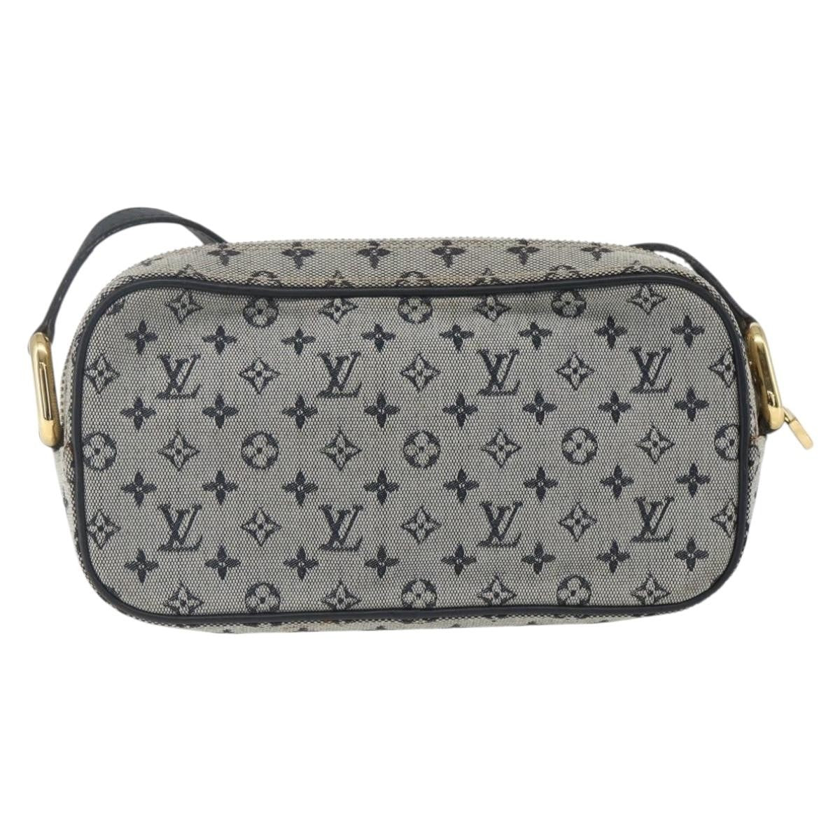 Louis Vuitton Juliette Crossbody Bag Mini Lin, BLUE, CANVAS, Shoulder bag
