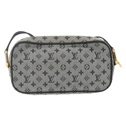 Louis Vuitton Juliette Crossbody Bag Mini Lin, BLUE, CANVAS, Shoulder bag