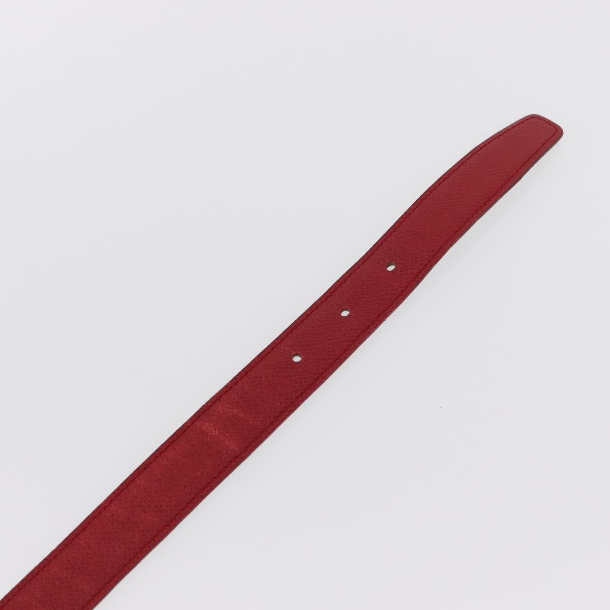 Hermes Constance Belt Leather, RED, LEATHER, Belts