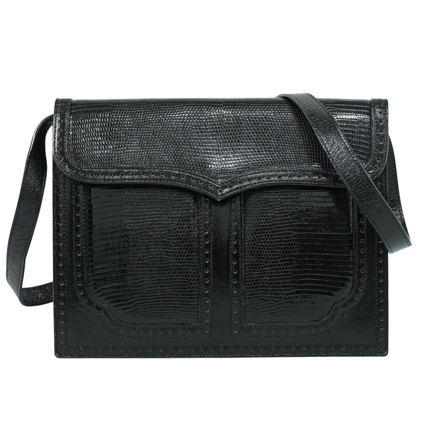 Saint Laurent Vintage Shoulder Bag Leather, BLACK, LEATHER, Shoulder bag