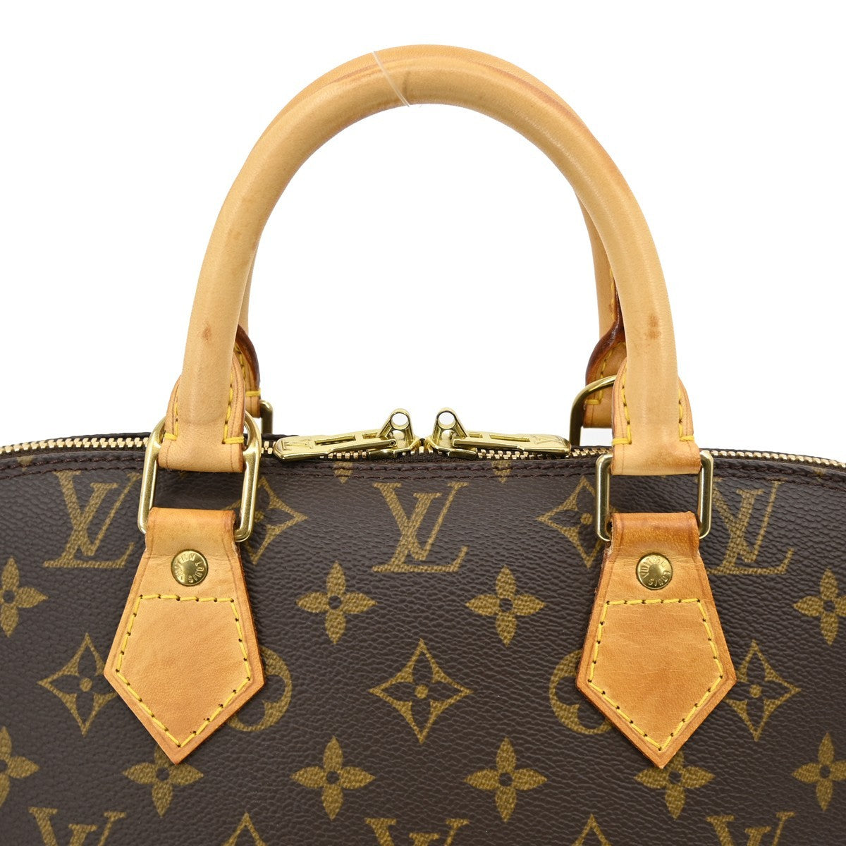 Louis Vuitton Alma Handbag Monogram Canvas, BROWN, CANVAS, Handbag